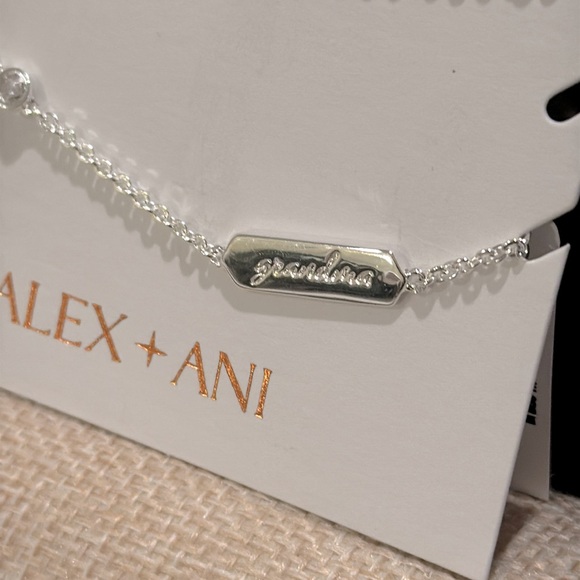 Alex and Ani 'Grandma' Infinity Silver Chain Adjustable Bracelet - Picture 3 of 4